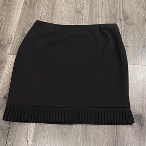 🩷Sophisticated Black Pencil Skirt with Pleated Hem by Alfani Clean Girl stylish